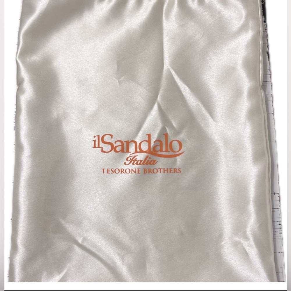 il Sandalo Italia Cream Satin Dust Bag